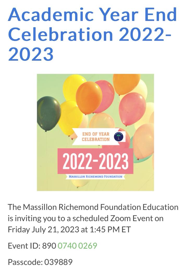 A poster with balloons and the words " celebration 2 0 2 1-2 0 2 3 ".